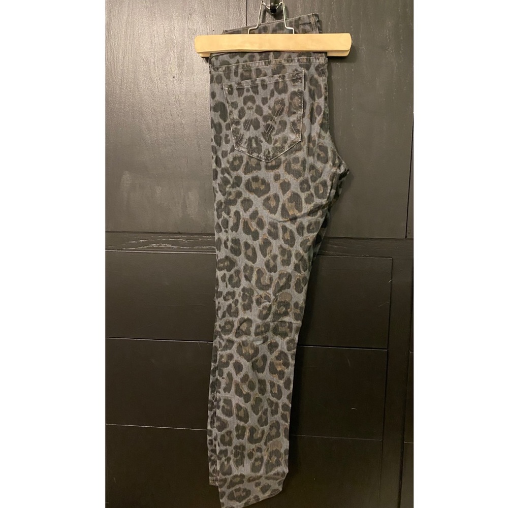 Mother denim leopard print “the looker” skinny denim NWOT
